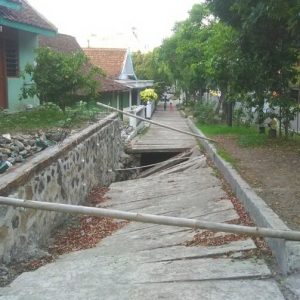 Trotoar Timur Kantor BPJS Amblek, Kabid Bina Marga PUPR Magetan Katakan itu Kalinya DAS