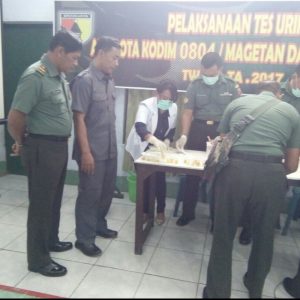 Inilah Hasil Tes Urin Prajurit KODIM 0804/Magetan