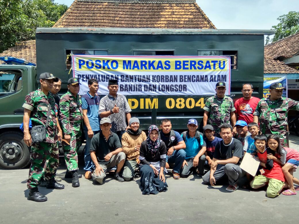 KODIM 0804 MAGETAN TANGGAP BENCANA PACITAN BERSAMA MEARINDO