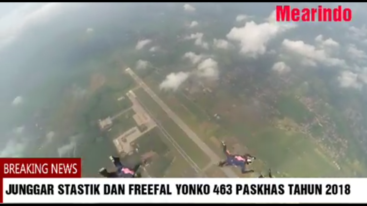 112 Prajurit Paskhas TNI AU Lanud Iswajudi Ikuti Terjun Statik Dan Free Fall