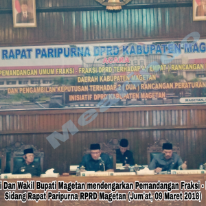 Sidang Paripurna DPRD Magetan Putuskan Raperda Madin Dan Usaha Mikro