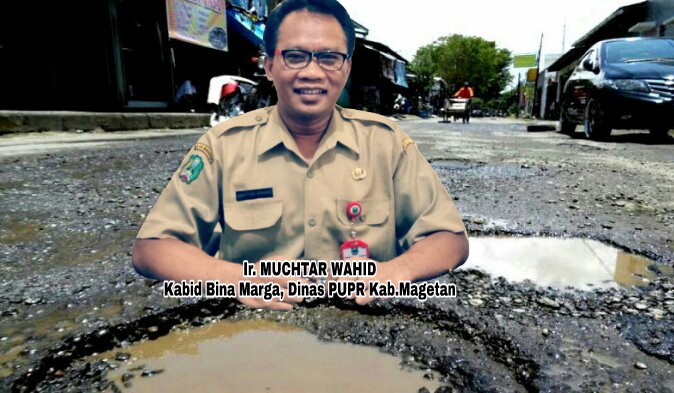 Banyak Aspal Jalan Rusak. Ini Penjelasan PUPR Magetan