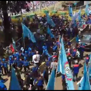 Inilah Vidio Detik Detik Kericuhan DiAksi Buruh Jakarta 2018