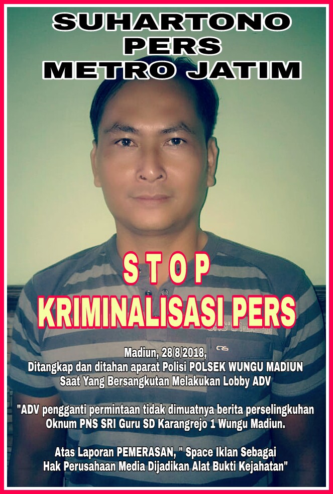 Wartawan Metro Jatim Ditangkap. Beberkan Rekaman Dugaan Perselingkuhan SRI GURU SD Karangrejo 1 Madiun