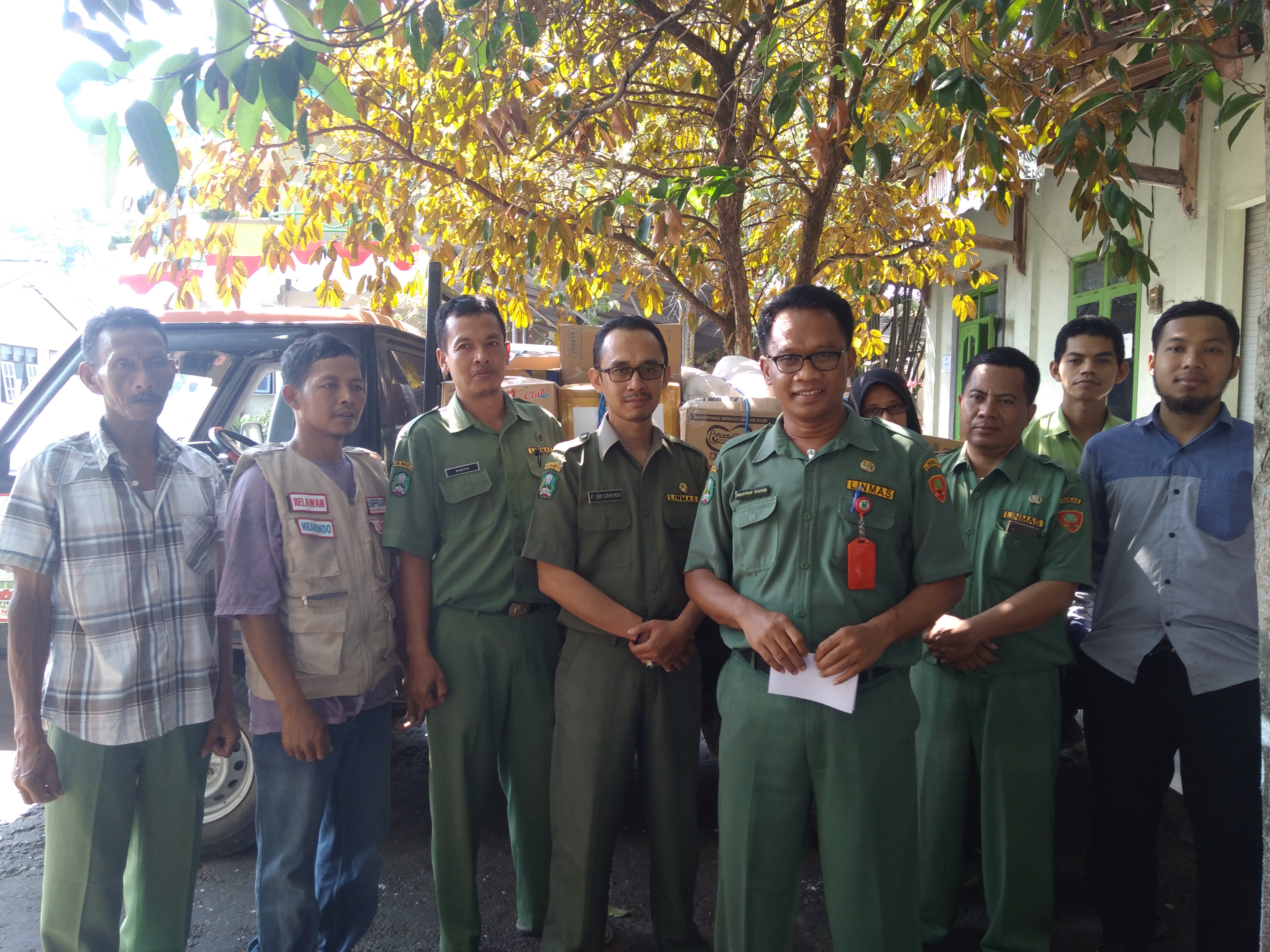 Pegawai PUPR Magetan Sampaikan Pesan Relawan Kemanusiaan Dan Salurkan Bantuan Palu Donggala