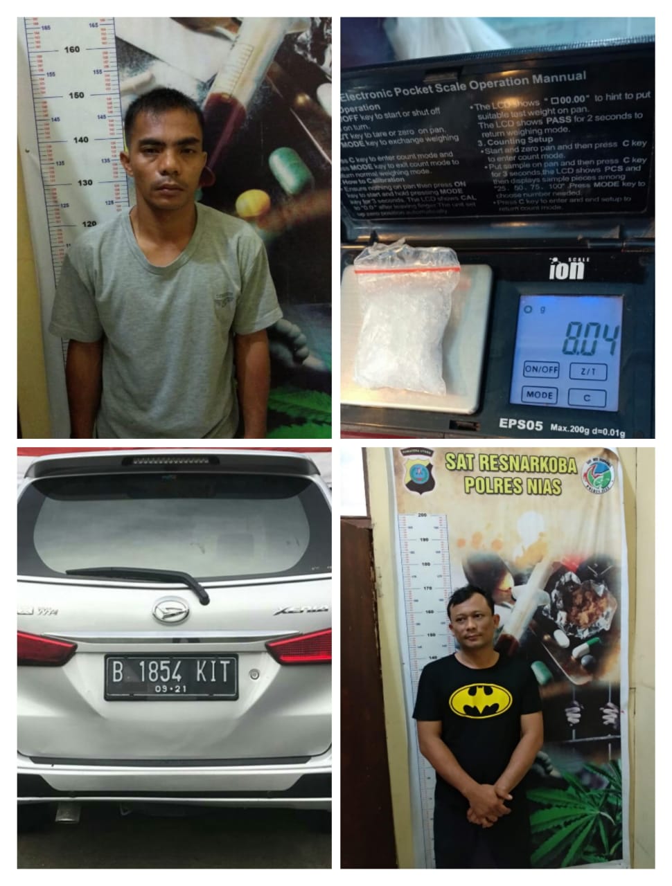 Waduuuuh…. Merantau ke Pulau Nias Oknum Polri Diciduk Bawa Sabu Sabu