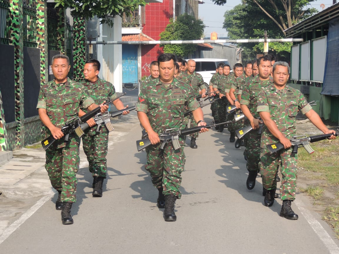 Kodim 0735/Surakarta Tingkatkan  Latihan Hanmars
