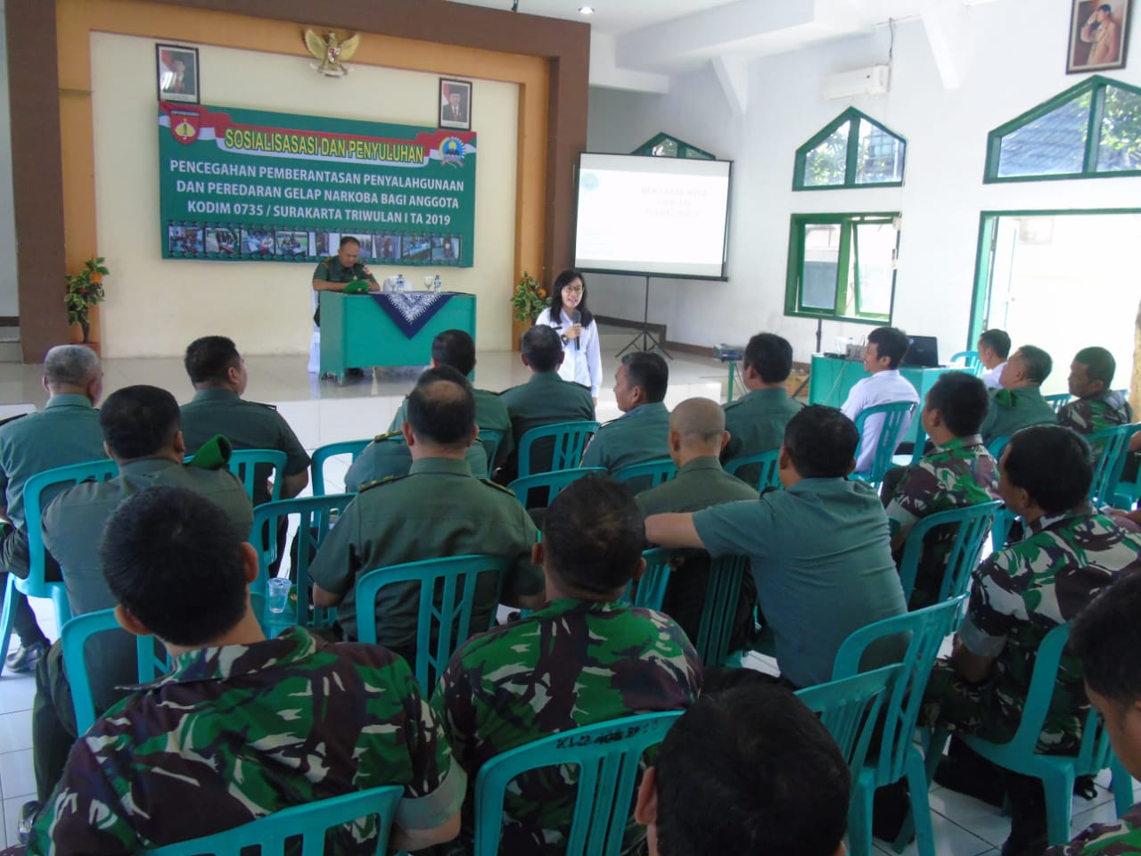Waspada Narkoba, Kodim 0735/Surakarta Gelar Sosialisasi Dan Penyuluhan P4GN