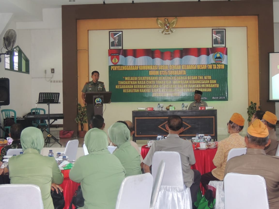 Kodim 0735/Surakarta Gelar Komsos Bersama KBT