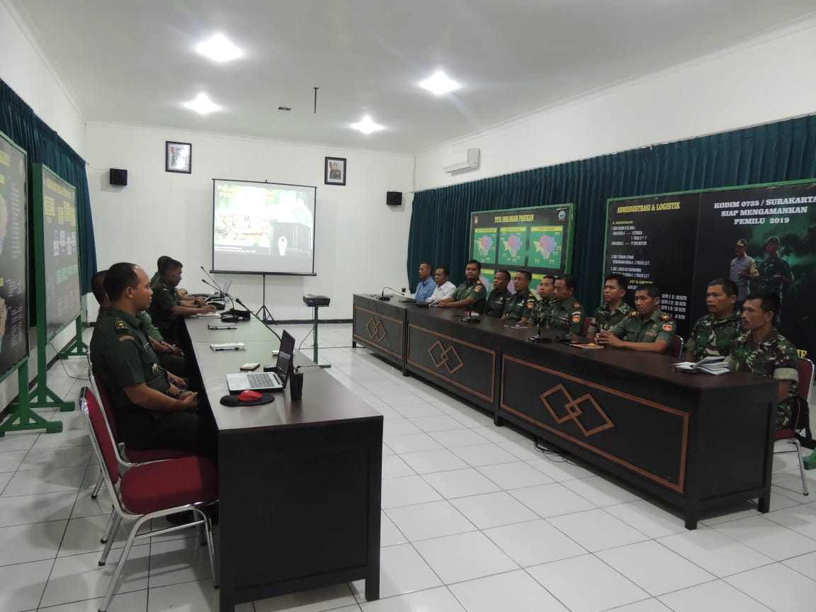 Evaluasi Bhakti TNI, Tim Wasev Pusterad Kunjungi Kodim 0735/Surakarta