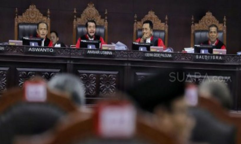 Putusan Sidang MK Tolak Gugatan