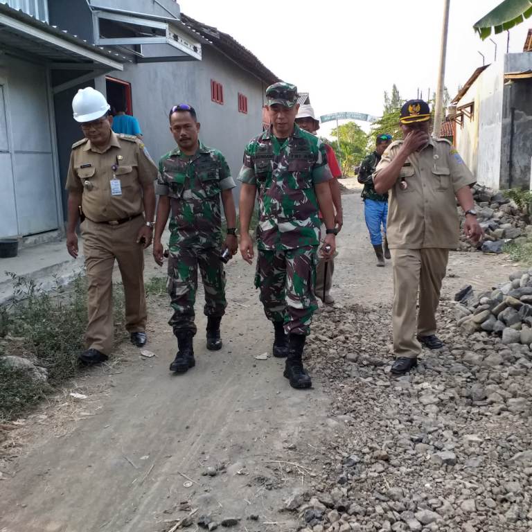 Dandim Tegal Tinjau Lokasi Upacara Pembukaan TMMD Reg 105