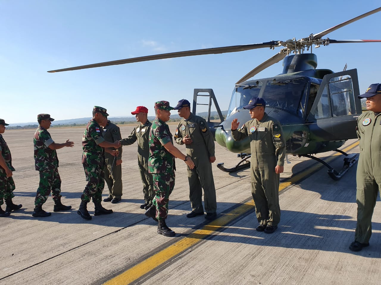 Kasdam IV/Dip Lakukan Dalwasops Satgas Pamtas RI-RDTL Yonif Raider 408/Sbh