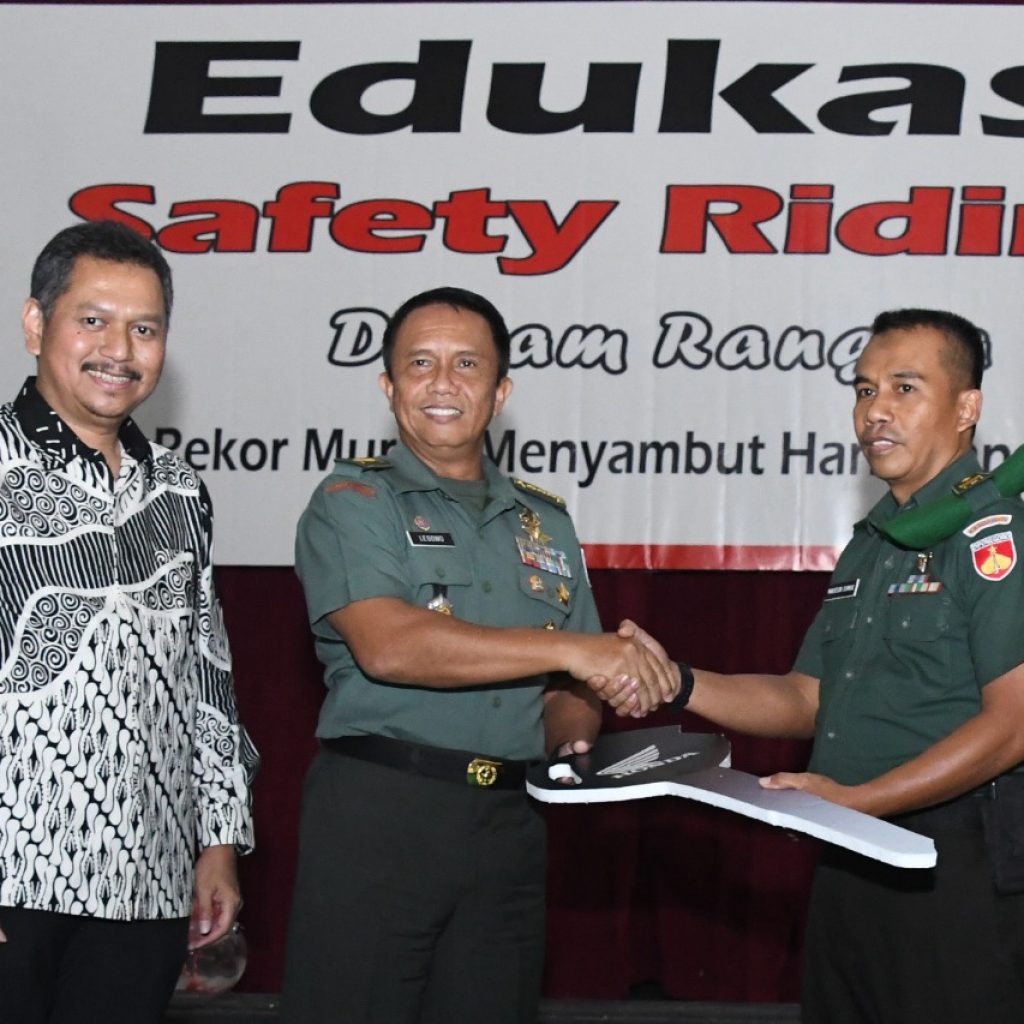 Pecahkan Rekor Muri Edukasi Safety Riding Oleh Kodam IV Dan Astra Motor