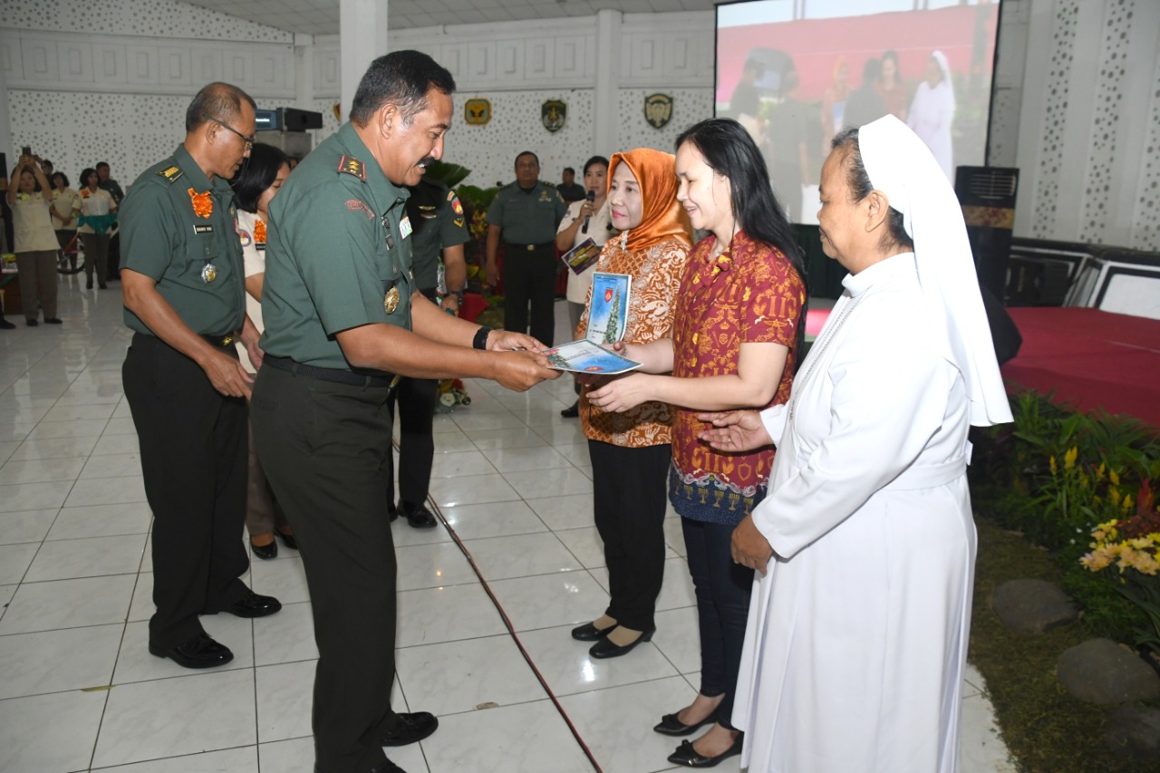Kodam IV Gelar Natal Bersama, Inilah Pesan Pangdam Kepada Umat Kristiani