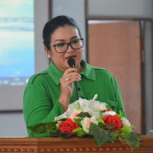 Ny. Anita : Pertemuan rutin Persit KCK sarana komunikasi, menimba ilmu serta upaya membangun kebersamaan.