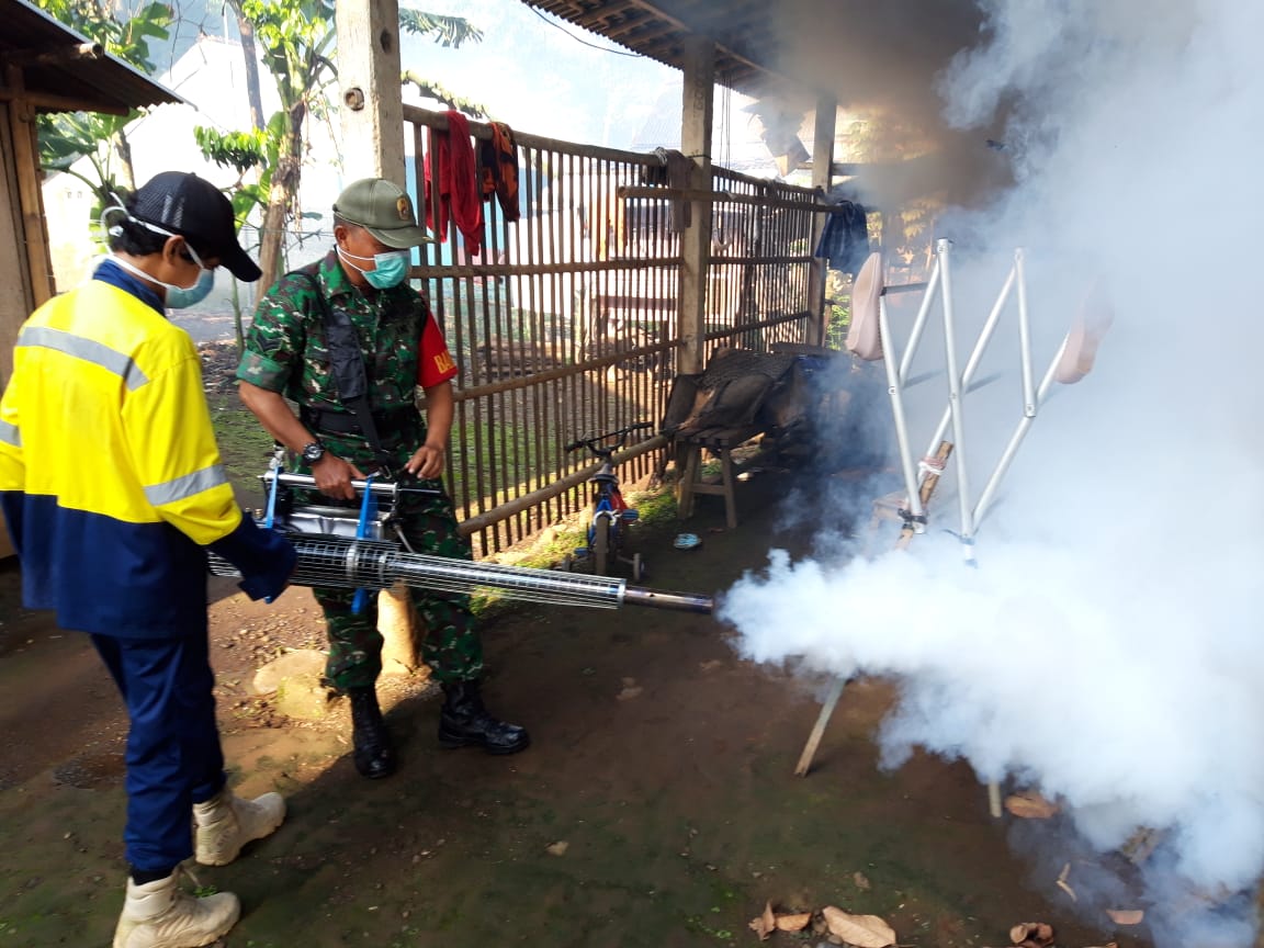 Purbalingga Siaga Malaria, Fogging Bersama Inst Kesehatan dan TNI AD