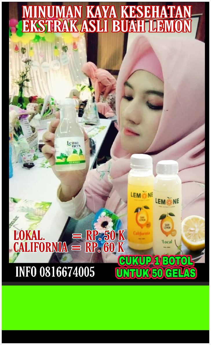 LEMONE Minuman Sehat Asli Ekstrak Buah Lemon Gunung Lawu