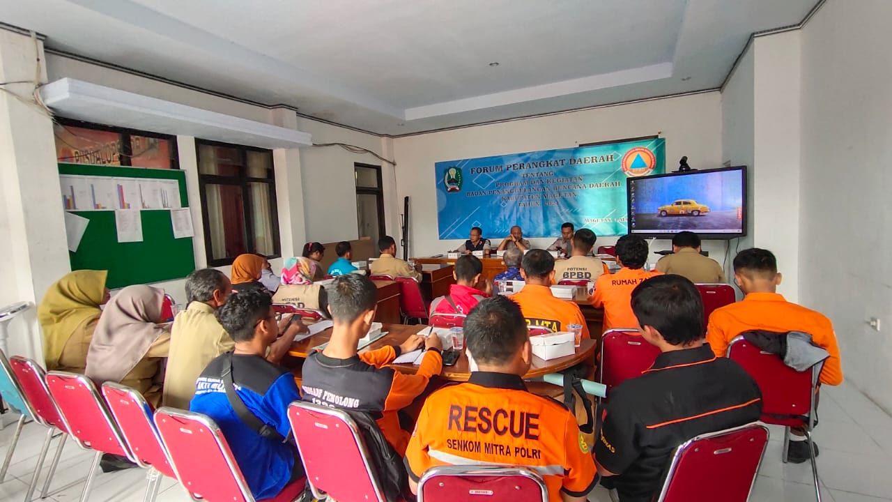BPBD Magetan Gelar Forum Diskusi Penanggulangan Bencana Daerah Untuk Tahun 2021