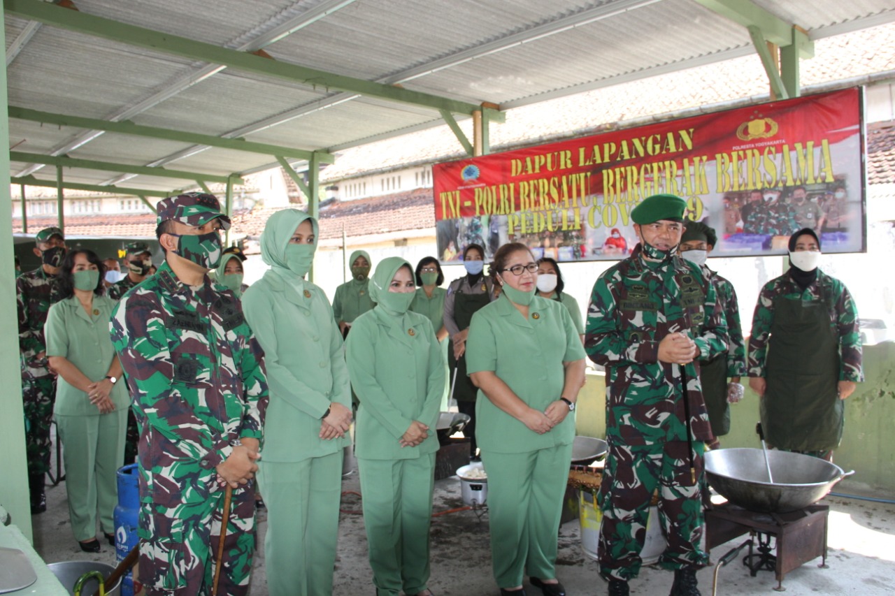 Komandan Korem 072/Pmk Kunjungi Dapur Lapangan Kodim 0734/Yogyakarta