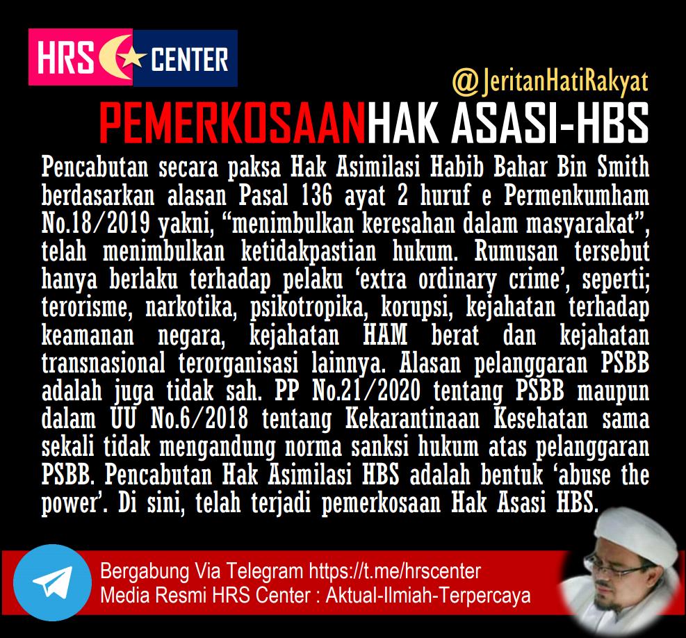 PEMERKOSAAN HAK ASASI HABIB BAHAR BIN SMITH