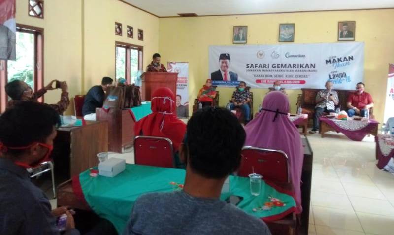 Kemterian Kelautan dan Perikanan (KKP)  “Safarikan Gemarikan”  di Lokasi TMMD Kodim Banyumas