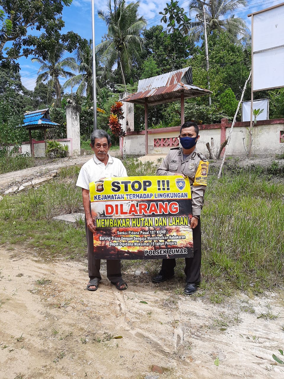 Rawan Karhutla Di Musim Kemarau, Bhabinkamtibmas Tingkatkan Sosialisasi