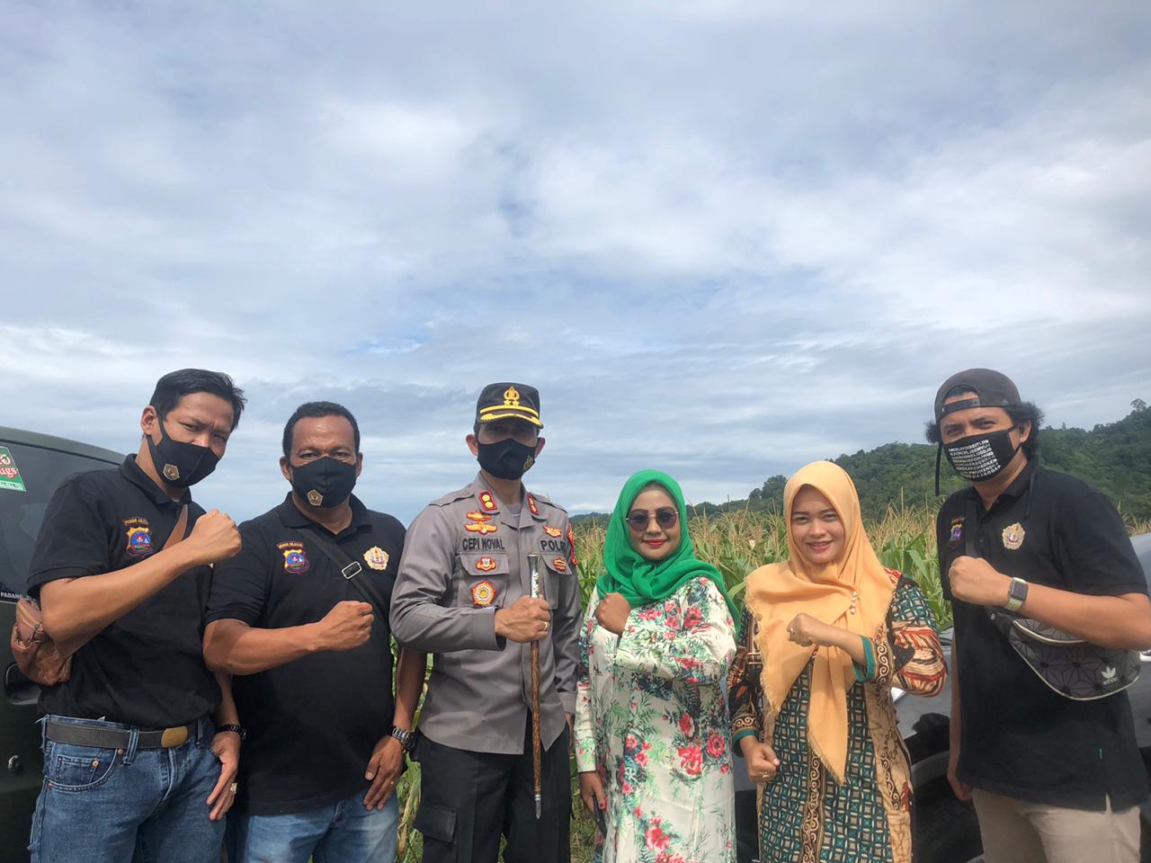 Perkuat Ketahanan Pangan, Pokdarkamtibmas Bhayangkara Resor Pessel ikut panen raya