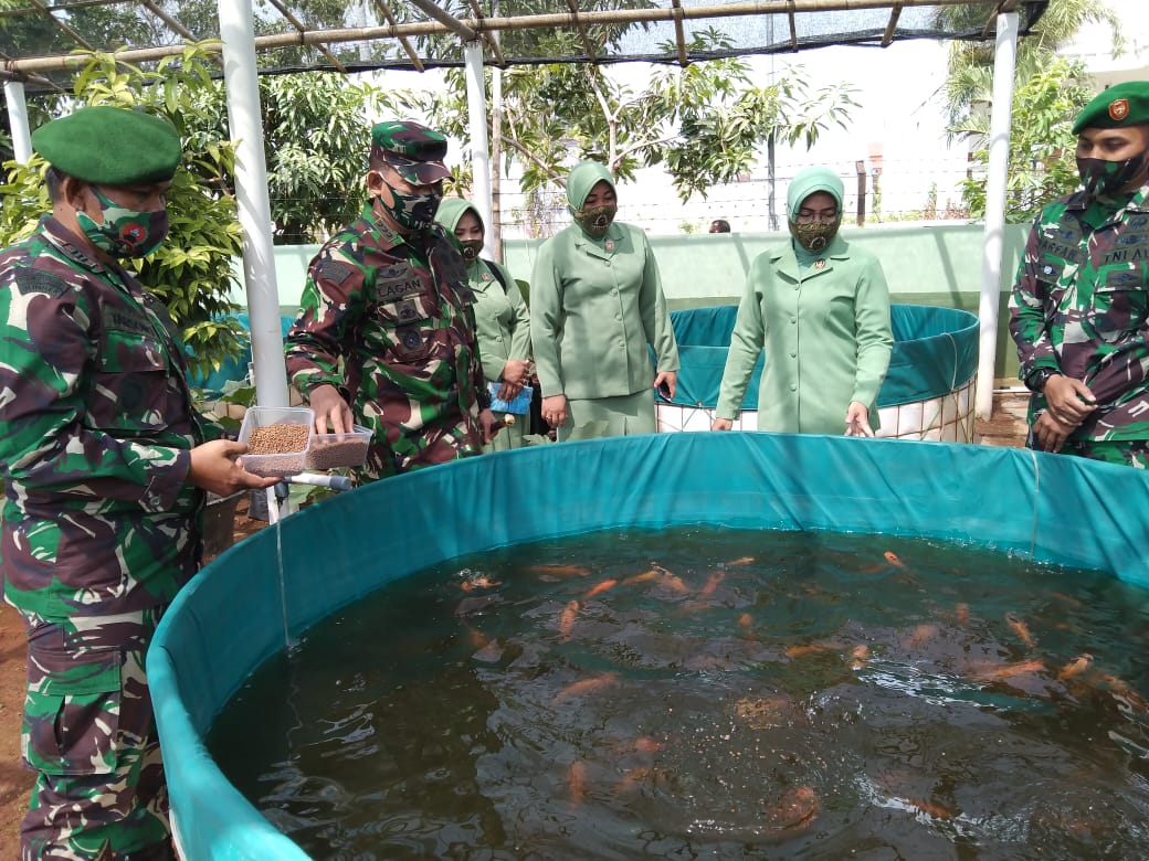 Danrem 071/Wijayakusuma Apresiasi Budidaya Ikan Air Tawar Sistim Bioflok