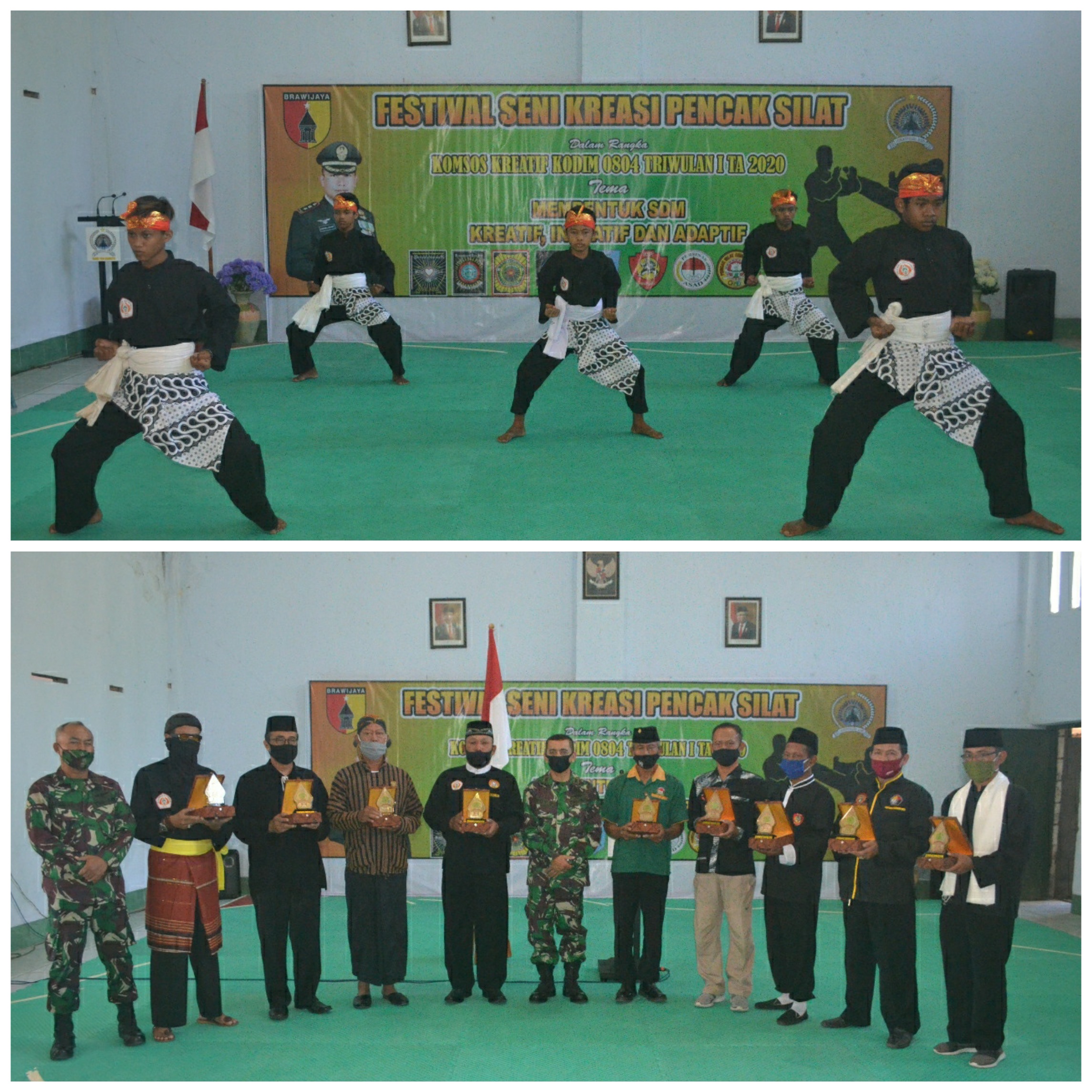 Inilah Pemenang Festival Seni Kreasi Pencak Silat Bersama Kodim 0804/Magetan