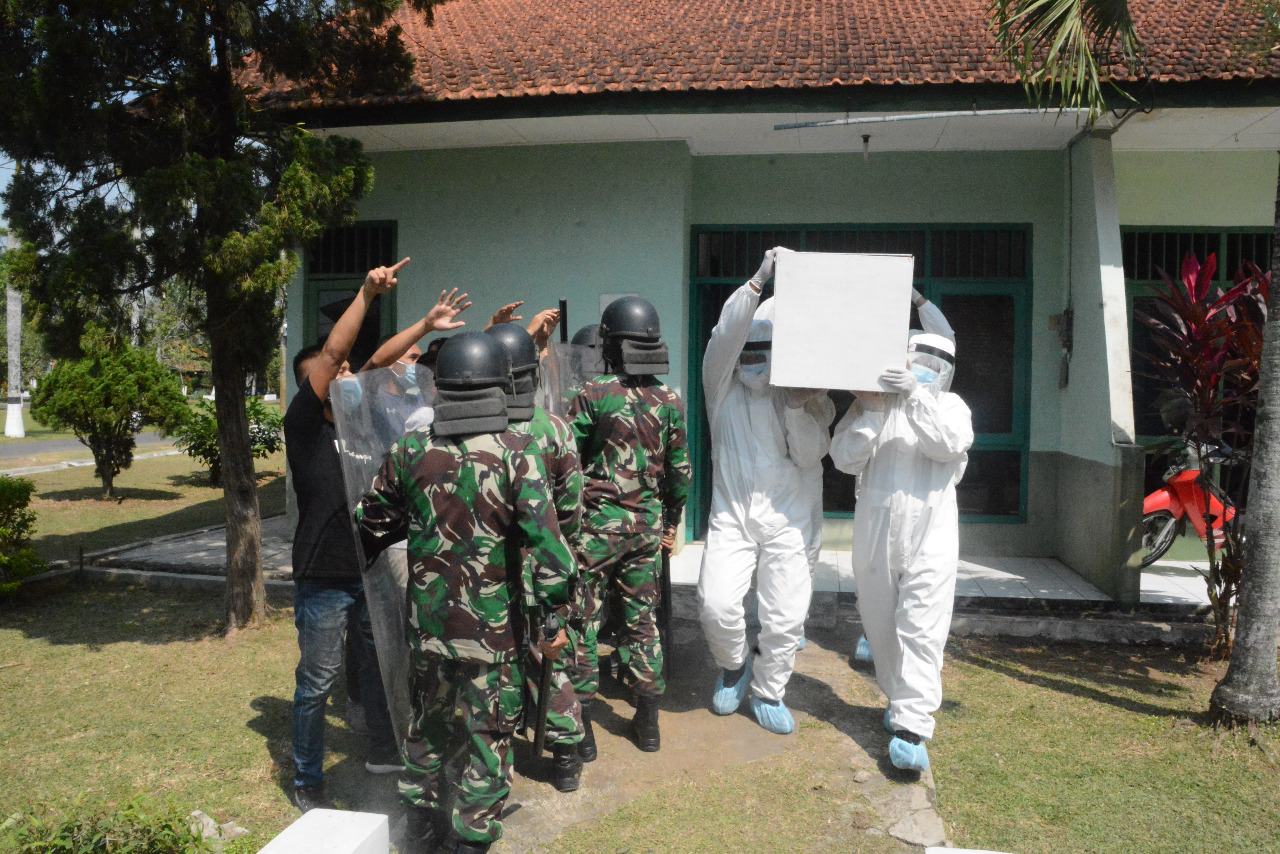 Korem 071/Wijayakusuma Gelar Simulasi Sigap Covid-19