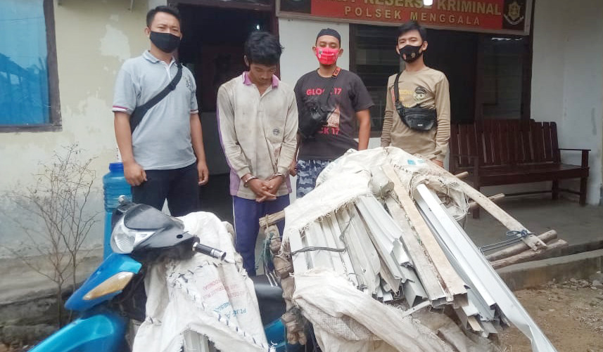 Polsek Menggala Dibantu Warga Berhasil Menangkap Pelaku Curat di Universitas