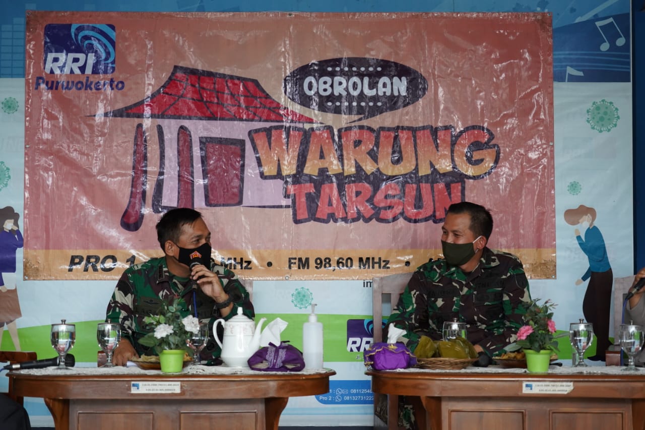 Danrem 071/Wijayakusuma Narasumber “Dialog Warung Tarsun” di Pro 1 RRI Purwokerto