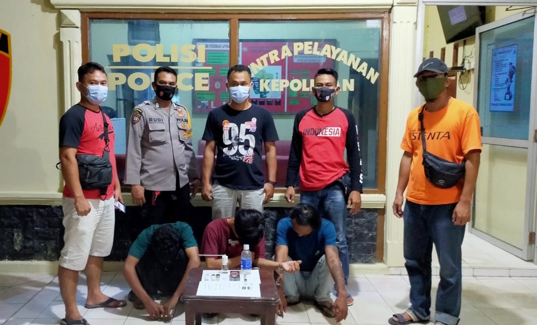 Polsek Banjar Agung Tangkap Tiga Pelaku Yang Sedang Asyik Pesta Narkotika