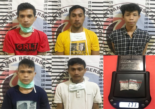 Satresnarkoba Polres Tulang Bawang Tangkap Lima Warga Binaan Rutan Kelas II B Menggala