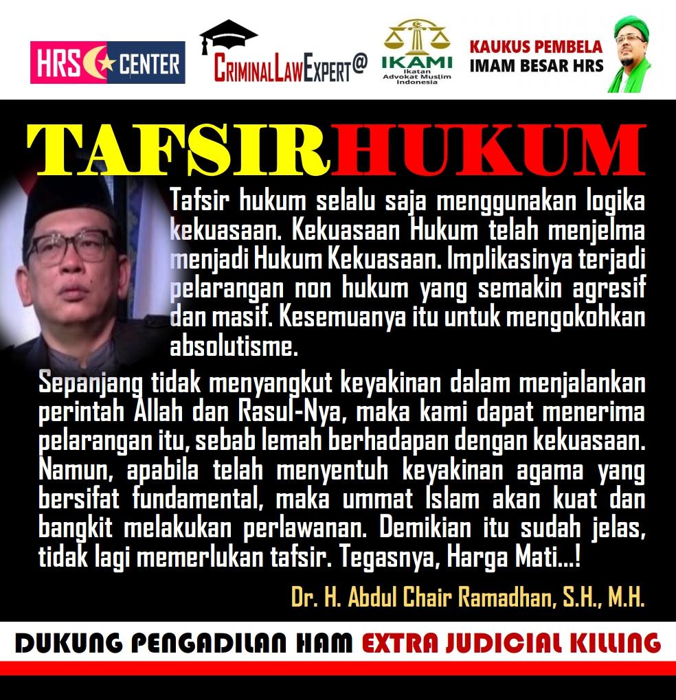 Dualisme Penanganan Perkara Penembakan Laskar FPI