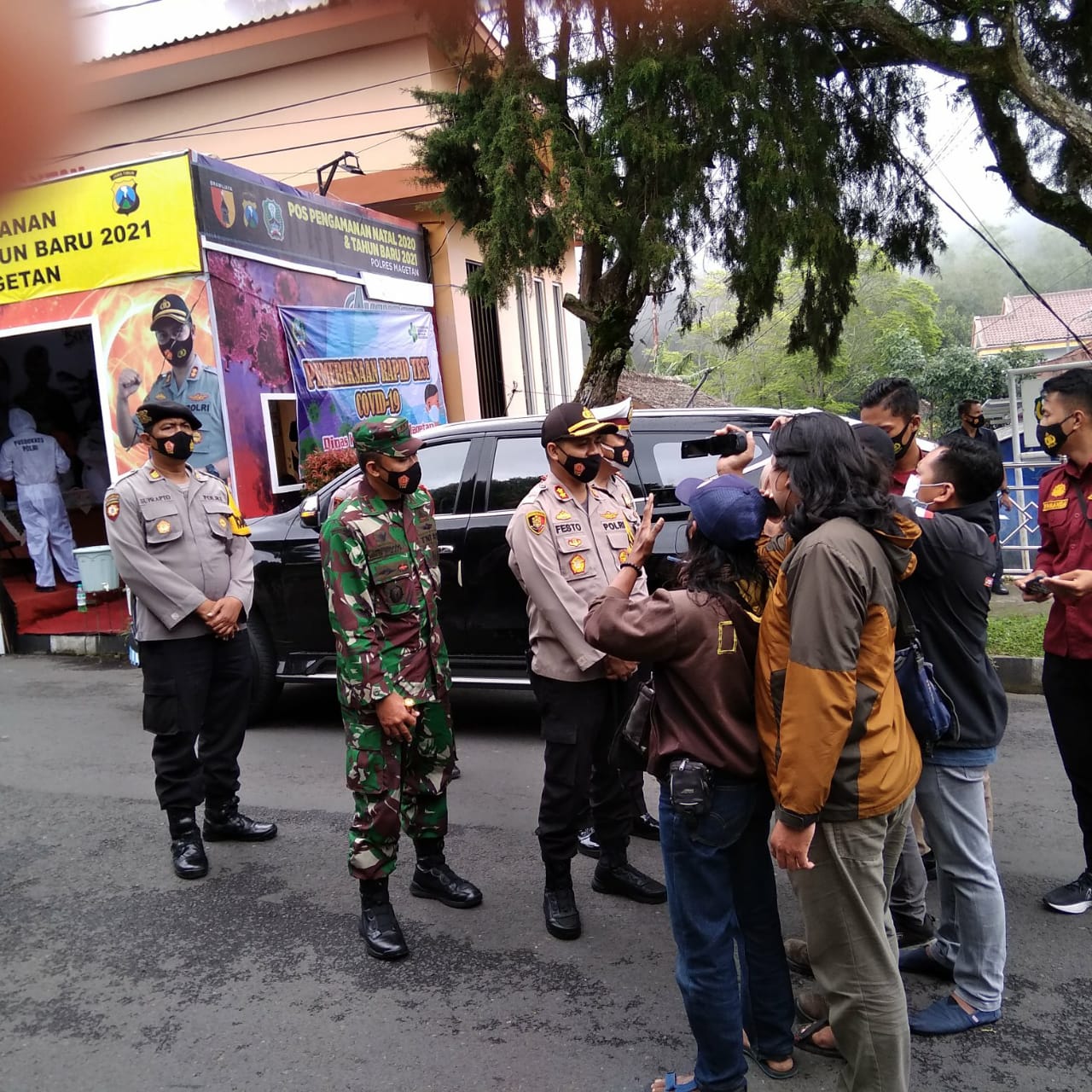 Forkopimda Lakukan Pengecekan Pos Pam Nataru Wilayah Kecamatan Plaosan