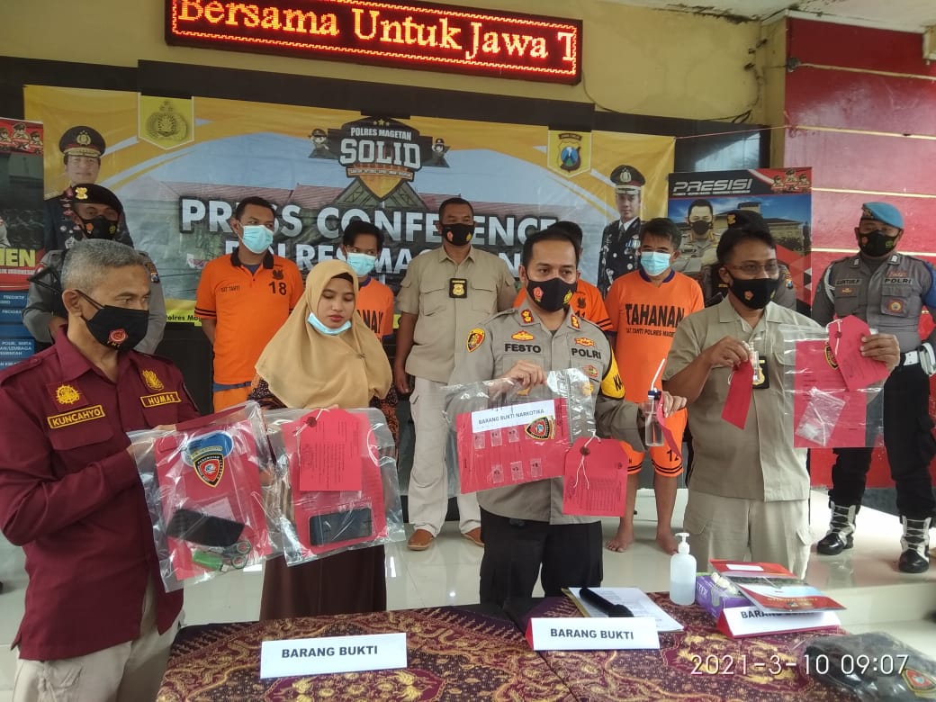 Ini Dia Deretan Mafia Narkoba Yang Berhasil Diringkus Aparat Polres Magetan