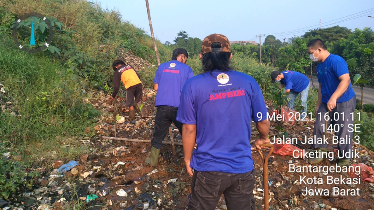 SOLUSI LONGSOR TPA : AMPHIBI TANAM MANGROVE DI TPA BANTAR GEBANG BEKASI