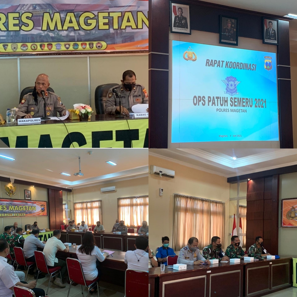 Marak Kecelakaan Lalu Lintas Polres Magetan Gelar Rakor Operasi Patuh 2021