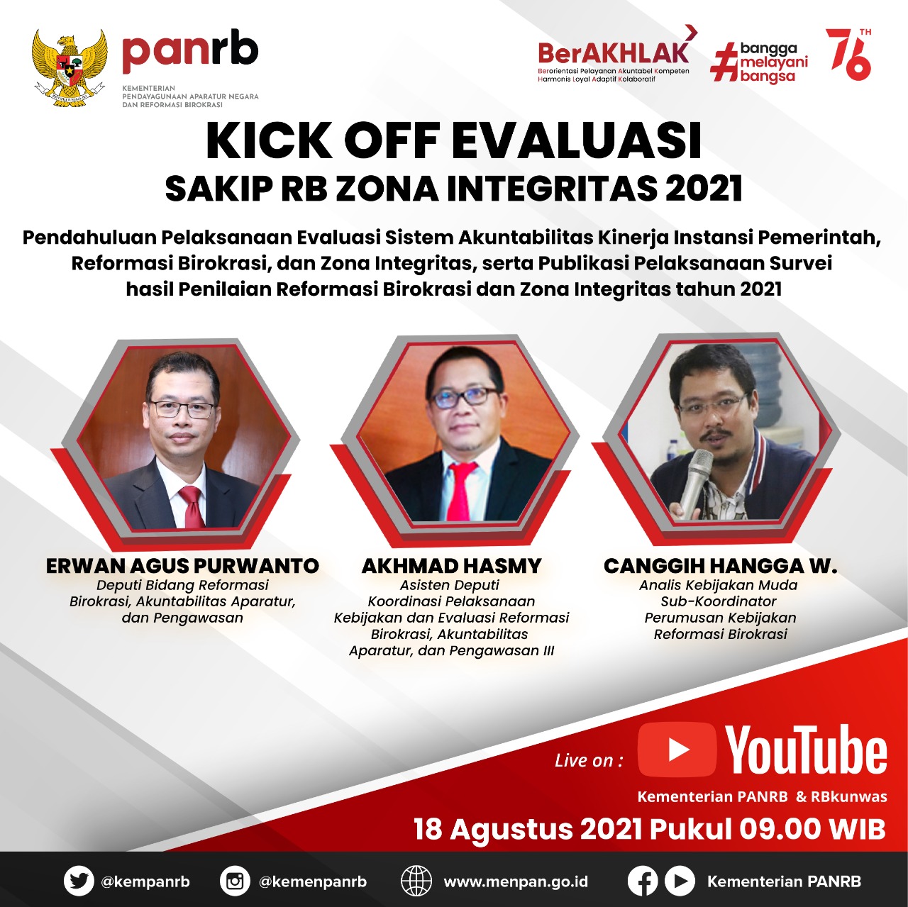 Kementerian PANRB Bersiap Jelang Evaluasi SAKIP, RB, dan ZI 2021