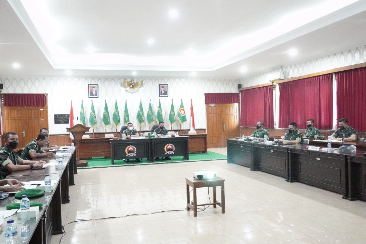 Danrem 071/Wijayakusuma Pimpin Sidang Pankar Jabatan Perwira.