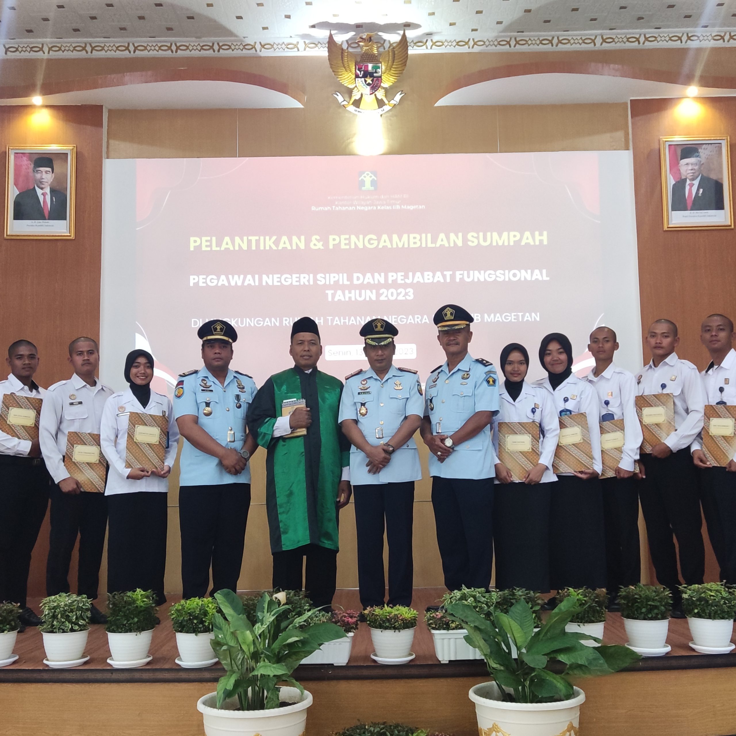Karutan Magetan Lantik 13 Orang Pegawai
