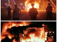 Bus Sugeng Rahayu Ludes Terbakar Akibat Motor Ugal-Ugalan