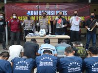 Polres Tulang Bawang Ungkap 21 Perkara Dan Amankan Belasan Pelaku Serta 6 Senpi