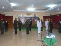 Danrem 071/Wijayakusuma Ikuti Upacara Peringatan HUT Ke 75 TNI Secara Virtual