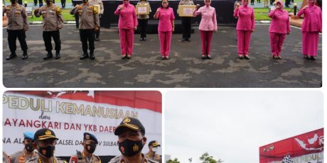 Wakapolda Dan Bhayangkari Berangkatkan 25.165 Ribu Paket Sembako Korban Banjir Dan Gempa Bumi