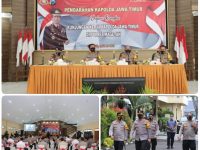 Kapolda Jatim Beri Pengarahan Tentang TWT Dan Penanggulangan Covid-19 Di Polres Magetan