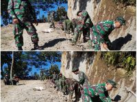 Sukseskan TNI Manunggal Membangun Desa ke 111,TNI dan Warga Pikul Tanggung Jawab Bersama