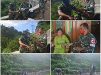 Tim Kesehatan, Terjun Ke Lapangan Pantau Kesehatan Personil Satgas Dan Warga